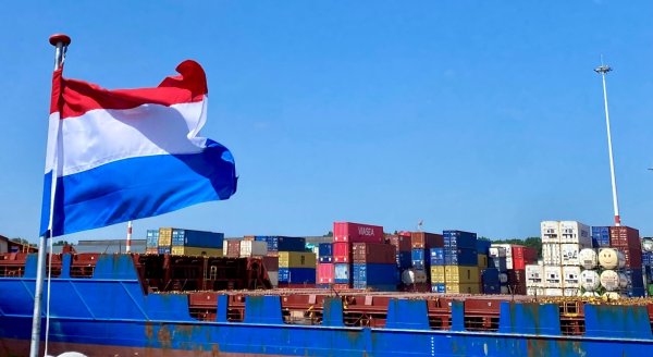 Ship in Rotterdam