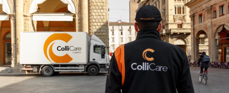 ColliCare Truck in Italian city